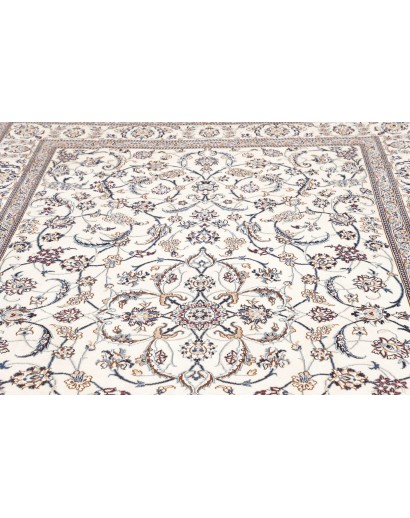 Tappeto Nain 9La Persia bianco azzurro 196x307