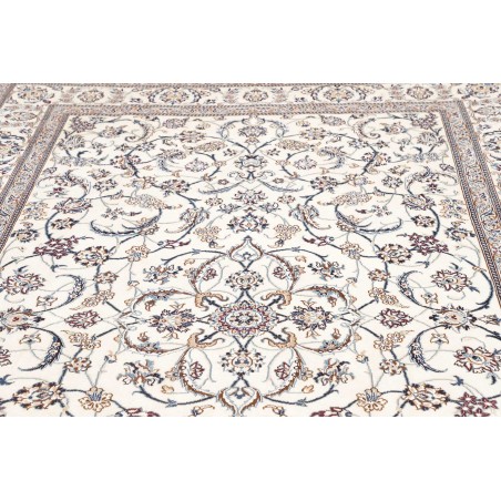 Tappeto Nain 9La Persia bianco azzurro 196x307