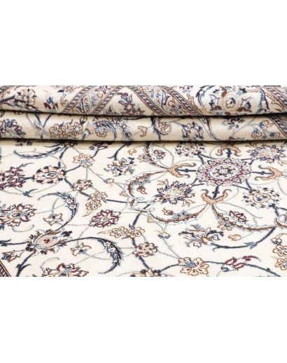 Tappeto Nain 9La Persia bianco azzurro 196x307