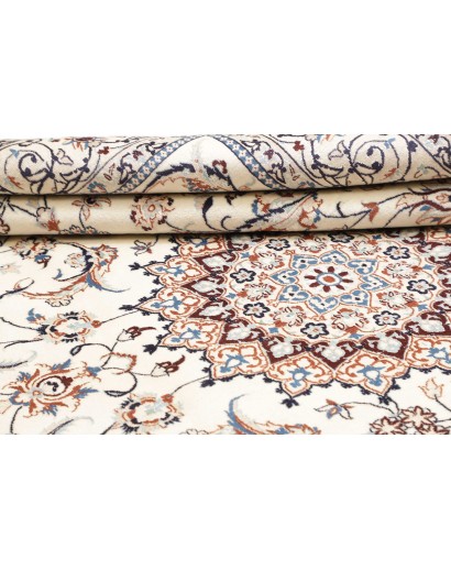 Tappeto Nain 9La Persia bianco azzurro 207x300