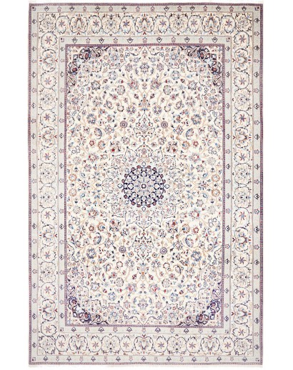 Tappeto Nain 9La Persia bianco grigio 205x318