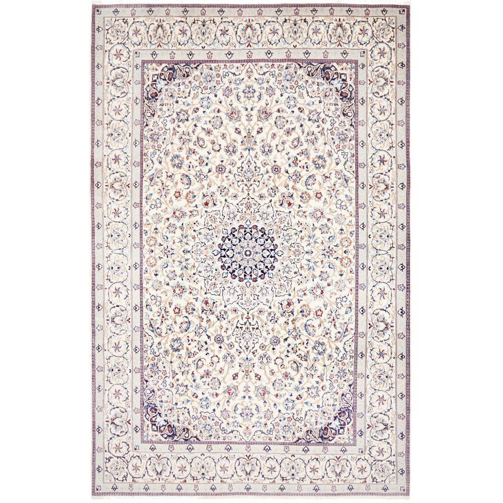 Tappeto Nain 9La Persia bianco grigio 205x318