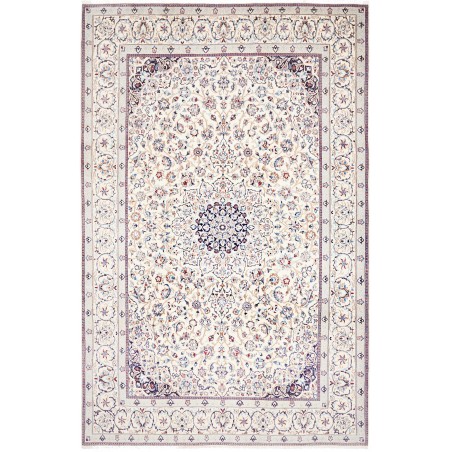 Tappeto Nain 9La Persia bianco grigio 205x318
