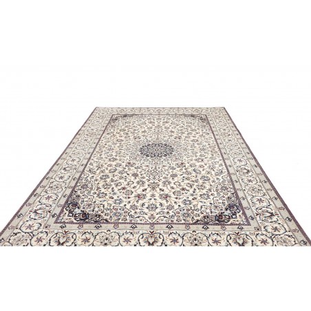 Tappeto Nain 9La Persia bianco grigio 205x318