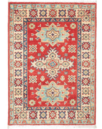 Tappeto Kazak Pakistan beige rosso 61x83