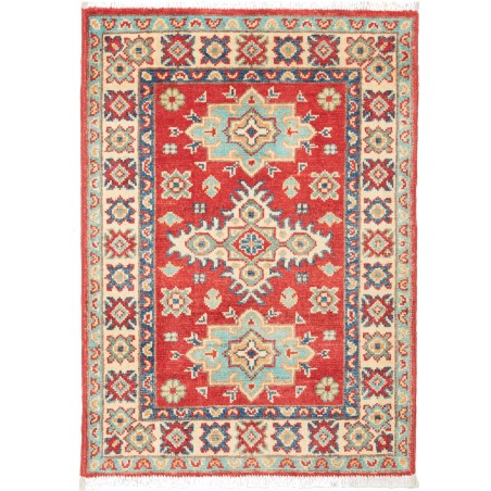 Tappeto Kazak Pakistan beige rosso 61x83