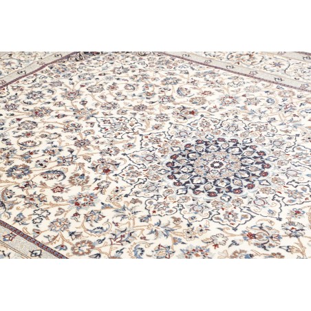 Tappeto Nain 9La Persia bianco grigio 205x318