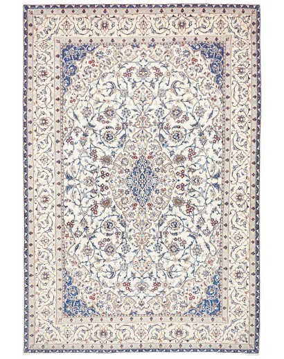 Tappeto Nain 9La Persia bianco grigio 214x317