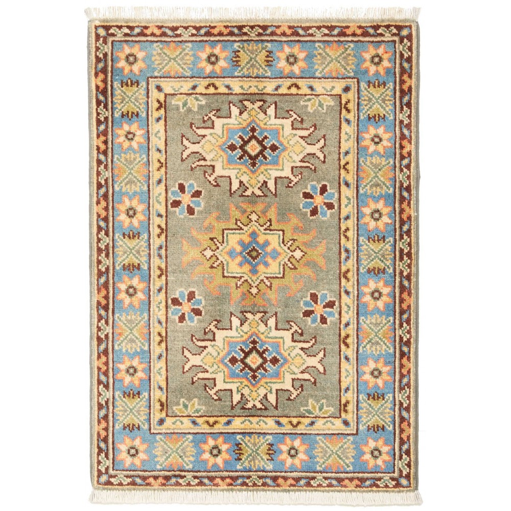 Tappeto Kazak Afghanistan marrone 62x89 Tappeto Kazak Afghanistan marrone 62x89