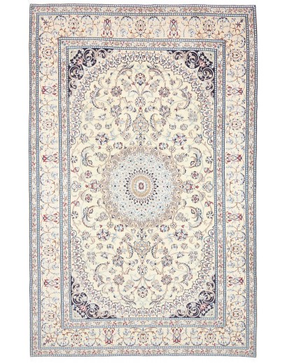 Tappeto Nain 9La Persia bianco grigio 198x308
