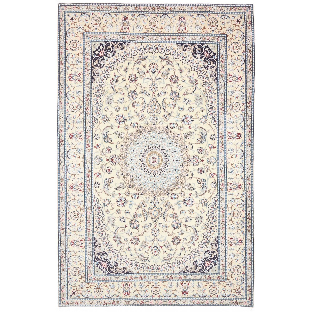 Tappeto Nain 9La Persia bianco grigio 198x308
