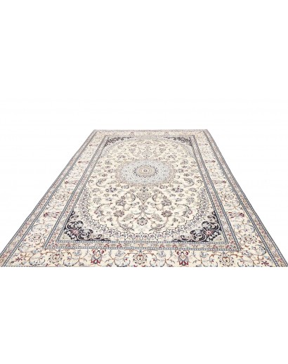 Tappeto Nain 9La Persia bianco grigio 198x308