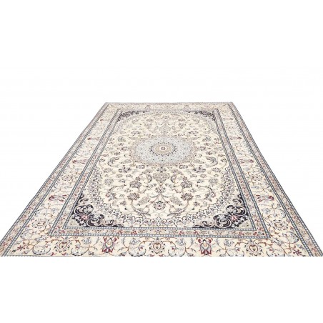 Tappeto Nain 9La Persia bianco grigio 198x308