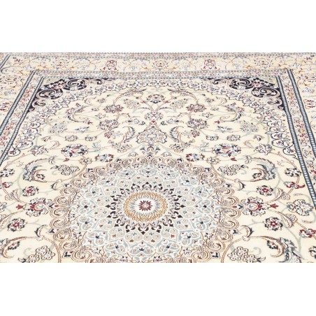 Tappeto Nain 9La Persia bianco grigio 198x308