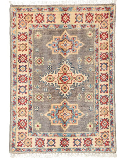 Tappeto Kazak Afghanistan marrone 63x89