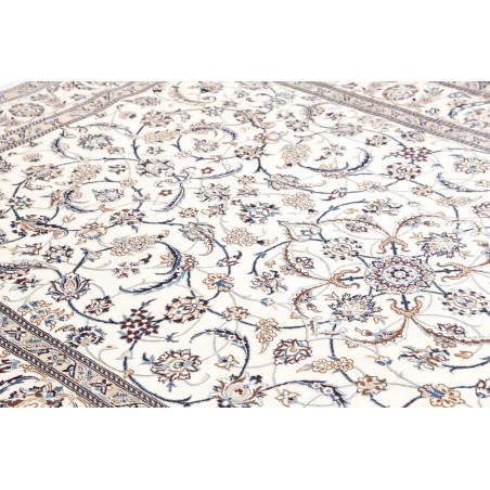 Tappeto Nain 9La Persia bianco grigio 197x305