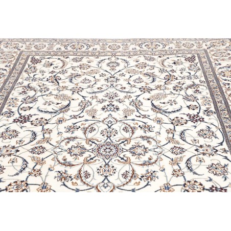 Tappeto Nain 9La Persia bianco grigio 197x305
