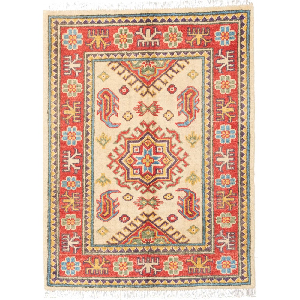 Tappeto Kazak Pakistan marrone rosso 65x85 Tappeto Kazak Pakistan marrone rosso 65x85
