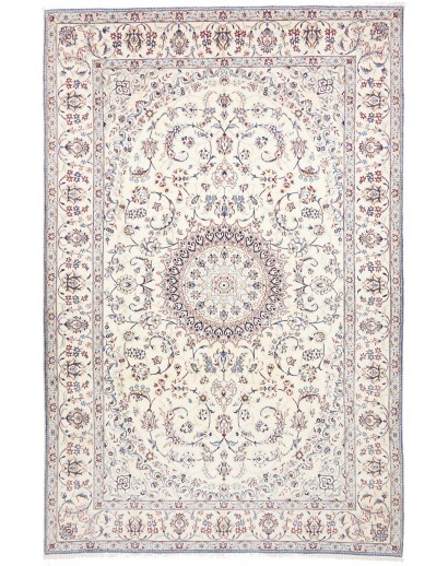 Tappeto Nain 9La Persia bianco azzurro 205x315