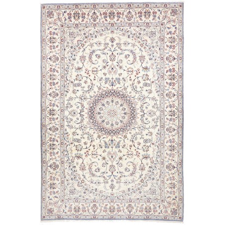 Tappeto Nain 9La Persia bianco azzurro 205x315