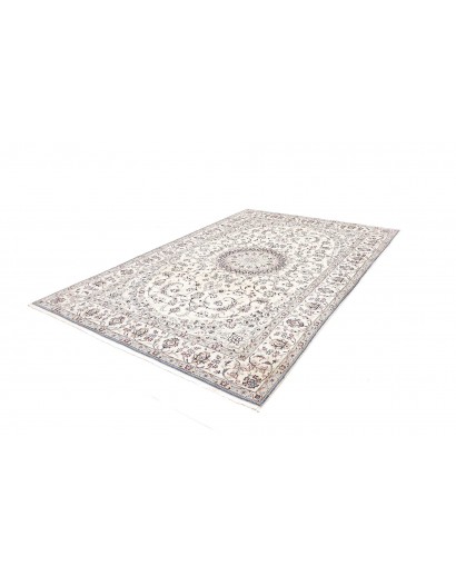 Tappeto Nain 9La Persia bianco azzurro 205x315