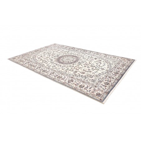 Tappeto Nain 9La Persia bianco azzurro 205x315