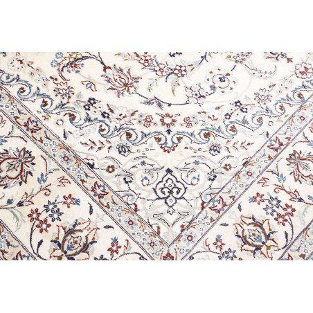 Tappeto Nain 9La Persia bianco azzurro 205x315