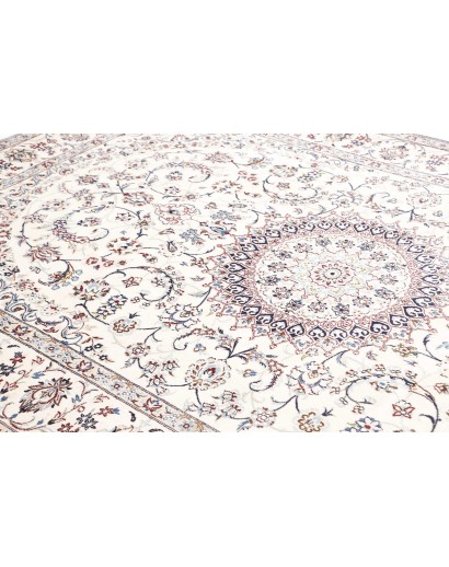 Tappeto Nain 9La Persia bianco azzurro 205x315
