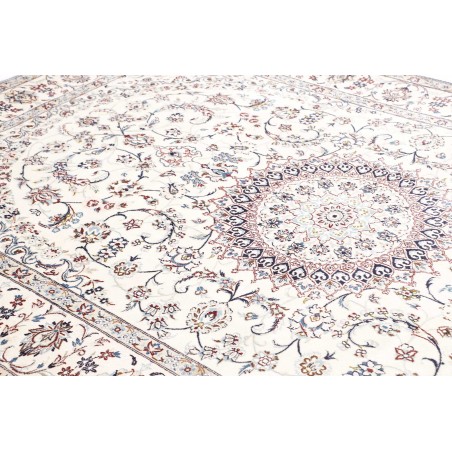 Tappeto Nain 9La Persia bianco azzurro 205x315
