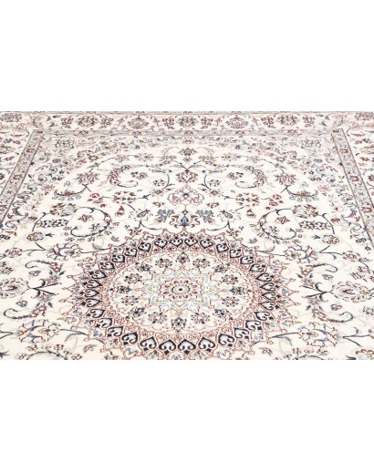 Tappeto Nain 9La Persia bianco azzurro 205x315