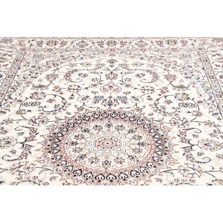 Tappeto Nain 9La Persia bianco azzurro 205x315