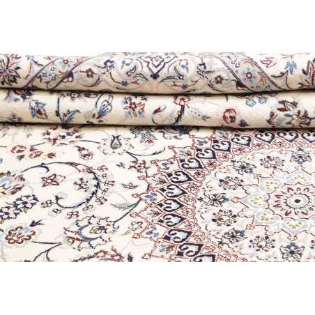 Tappeto Nain 9La Persia bianco azzurro 205x315