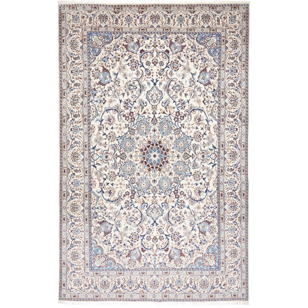 Tappeto Nain 9La Persia bianco grigio 207x322