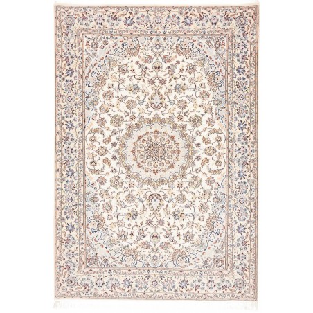 Tappeto Nain 6La Persia bianco azzurro 158x226
