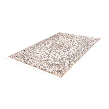 Tappeto Nain 6La Persia bianco azzurro 158x226