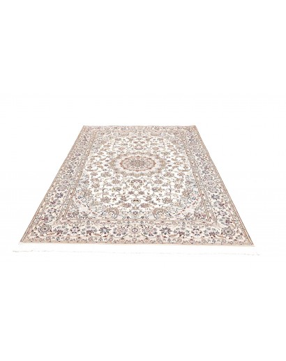Tappeto Nain 6La Persia bianco azzurro 158x226