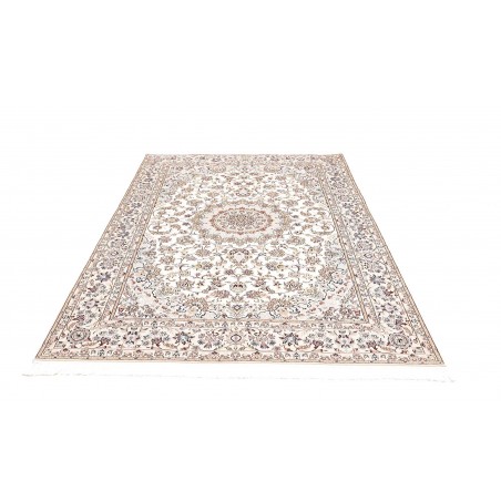 Tappeto Nain 6La Persia bianco azzurro 158x226