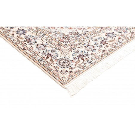 Tappeto Nain 6La Persia bianco azzurro 158x226