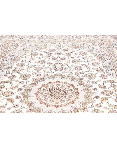 Tappeto Nain 6La Persia bianco azzurro 158x226