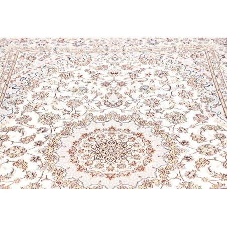 Tappeto Nain 6La Persia bianco azzurro 158x226