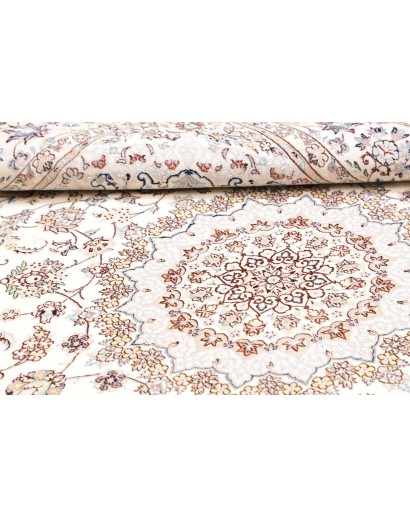 Tappeto Nain 6La Persia bianco azzurro 158x226