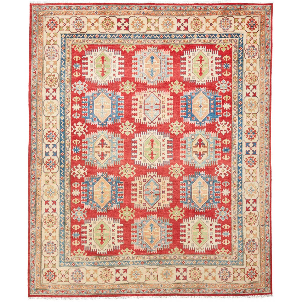 Tappeto Kazak Pakistan marrone rosso 248x298 Tappeto Kazak Pakistan marrone rosso 248x298