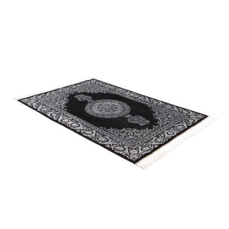 Tappeto Ghom seta Persia bianco 135x200