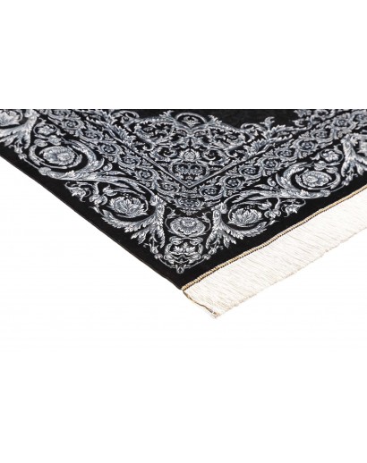 Tappeto Ghom seta Persia bianco 135x200