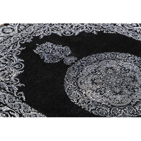 Tappeto Ghom seta Persia bianco 135x200