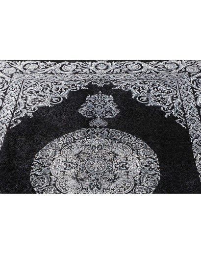 Tappeto Ghom seta Persia bianco 135x200