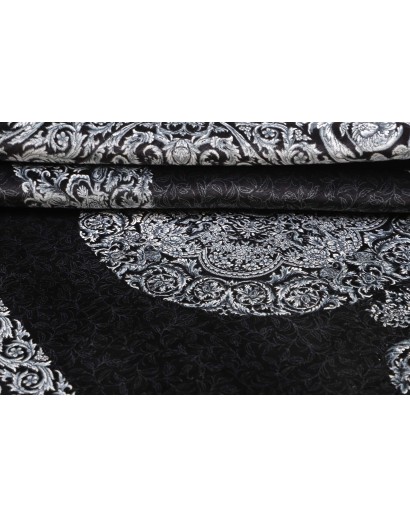 Tappeto Ghom seta Persia bianco 135x200