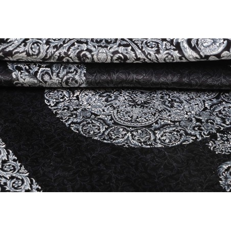 Tappeto Ghom seta Persia bianco 135x200