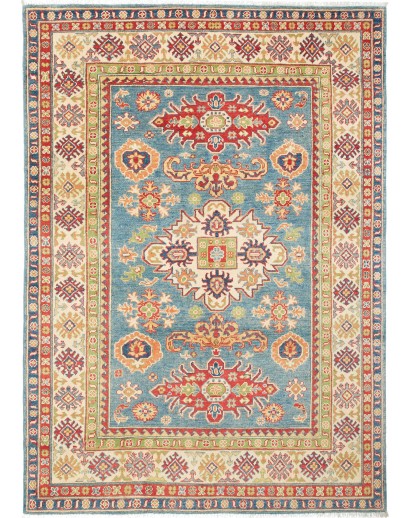 Tappeto Kazak Pakistan marrone giallo 151x213