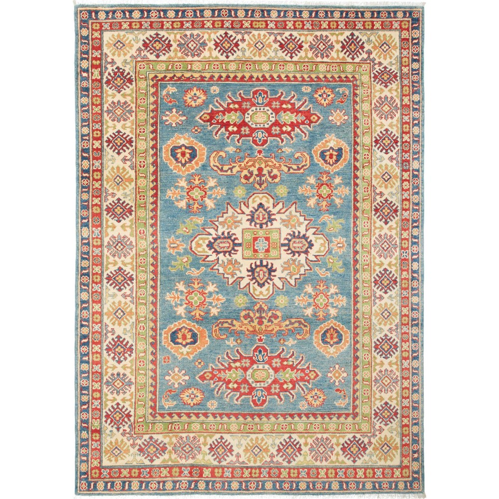 Tappeto Kazak Pakistan marrone giallo 151x213 Tappeto Kazak Pakistan marrone giallo 151x213